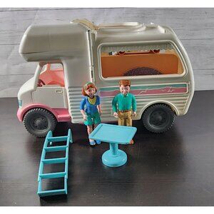HTF 1998 VINTAGE FISHER PRICE LOVING FAMILY DOLLHOUSE RV VACATION CAMPER VAN